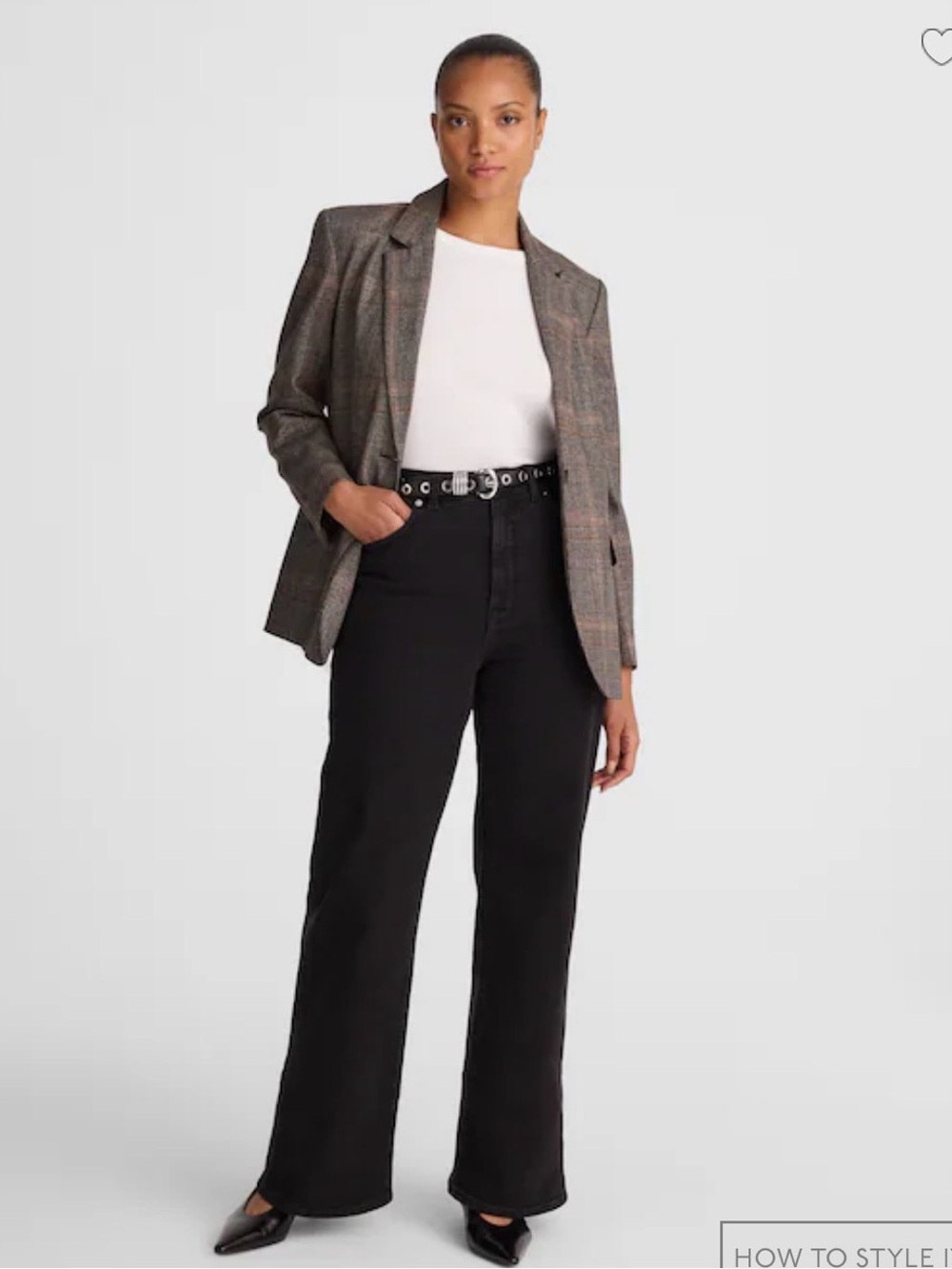 Madewell Black Curvy Perfect Vintage Wide Leg Jeans